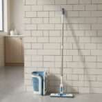 Vadrouille Éponge Haute Performance avec Seau Pliable et Système d'Essorage Mains Libres – Image 6