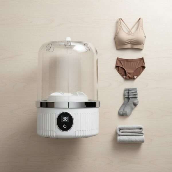 Mini Machine à Laver Portable Compacte pour Sous-vêtements et Textiles Délicats