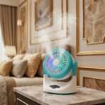 Ventilateur Brumisateur de Bureau JY-102 - Rafraîchisseur d'Air 3-en-1 avec LED – Image 2
