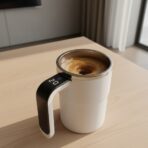 Tasse à Café Auto-Mélangeuse Intelligente avec Affichage de Température - Mug Mélangeur Automatique Rechargeable