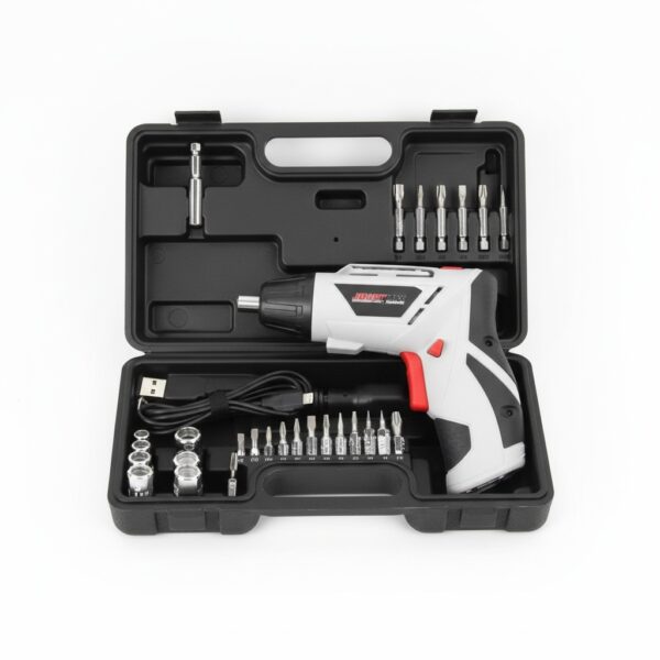 Perceuse-Visseuse Sans Fil Professionnelle JOUST MAX 4.2V - Kit Complet 45 Pièces avec LED et Charge USB