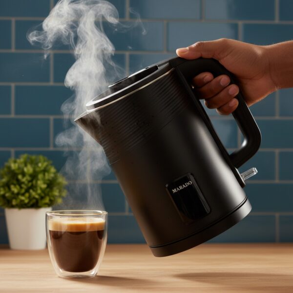 Bouilloire Électrique Marado MA-2357 - Grande Capacité 2.3L - Design Noir Élégant