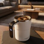 Tasse à Café Auto-Mélangeuse Intelligente avec Affichage de Température - Mug Mélangeur Automatique Rechargeable – Image 5
