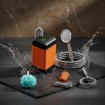 Douche Portable d'Extérieur Rechargeable avec Affichage de Température LED - Kit Complet Camping et Randonnée – Image 6