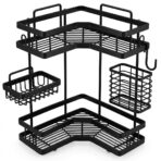 Étagère d'Angle de Douche – Corner Shower Caddy, Rangement Salle de Bain Sans Perçage – Image 2