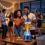 Colonne à Bière Karaoké SPK-H01 – Distributeur avec Enceinte Bluetooth & Lumière LED – Image 4