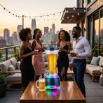 Colonne à Bière Karaoké SPK-H01 – Distributeur avec Enceinte Bluetooth & Lumière LED – Image 2