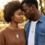 Collier de Couple Cœur « I Love You » – Pendentif Cadenas & Clé (2 pièces) – Image 5