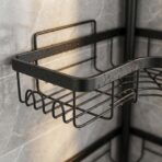 Étagère d'Angle de Douche Multifonction – Corner Storage Rack Métal, Rangement Salle de Bain Sans Perçage – Image 2