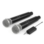 Double Microphone Sans Fil Professionnel – 2 Micros UHF avec Récepteur (Karaoké, Église, Événement) – Image 4
