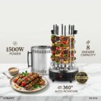 Grill à Brochettes Électrique Vertical SOKANY SK-6113 – 1500W, 8 Brochettes Rotatives 360° – Image 5