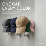 Casquette Baseball Brodée « COVENRAT » Coton Réglable Unisexe – Gris – Image 2