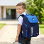 Sac à Dos Scolaire Enfant « Ourson » Ergonomique – Bleu – Image 2