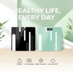 Balance Pèse-Personne Électronique en Verre – Écran LCD, Haute Précision 180kg – Vert Menthe – Image 4