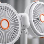 Ventilateur Double Tête Rechargeable – Clip, Support, Suspendu (Pince Multifonction) – Image 4
