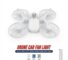 Plafonnier Ventilateur LED « Drone Fan Light » – 4 Ventilateurs Pliables + Lampe, Télécommande (Douille E27/B22) —…