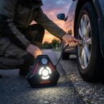 Compresseur d'Air Portable Voiture CQB-V6 – Gonfleur Électrique avec Manomètre & Lampe LED – Image 2