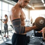 Coudière de Maintien Sport SAIBIKE – Manchon de Compression Coude Réglable Anti-Douleur