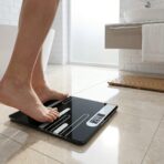 Balance Pèse-Personne Électronique en Verre – Écran LCD, Haute Précision 180kg – Noir