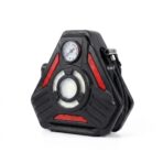 Compresseur d'Air Portable Voiture CQB-V6 – Gonfleur Électrique avec Manomètre & Lampe LED