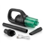 Aspirateur Portable Multifonction Sans Fil Vert – Maison & Voiture, Rechargeable USB avec Accessoires – Image 12