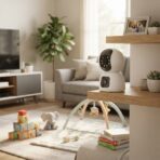 Caméra de Surveillance WiFi Intérieure AI Smart Camera – Double Objectif HD, Vision Nocturne, Suivi Auto – Image 3