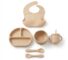 Set Repas Bébé en Silicone – Kit Complet : Bavoir, Assiette, Bol, Tasse & Couverts (Sans BPA) — Jachete.ci