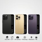 Téléphone Portable à Touches i15 Pro (Look iPhone) – Double SIM, 2.8", HD, WhatsApp – Noir – Image 3