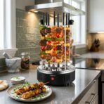 Grill à Brochettes Électrique Vertical SOKANY SK-6113 – 1500W, 8 Brochettes Rotatives 360° – Image 3