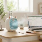 Mini Ventilateur Climatiseur Portable Brumisateur – Rafraîchisseur d'Air USB avec Réservoir d'Eau – Image 2