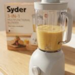 Blender Mixeur 3-en-1 Syder – 600W, Grand Bol 1,8L + 2 Moulins, Blanc/Noir – Image 3