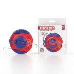 Mètre Ruban à Mesurer Acier EMTOP 30m – Lame 12,5mm, Boîtier Antichoc – Image 4