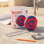 Mètre Ruban à Mesurer Acier EMTOP 30m – Lame 12,5mm, Boîtier Antichoc